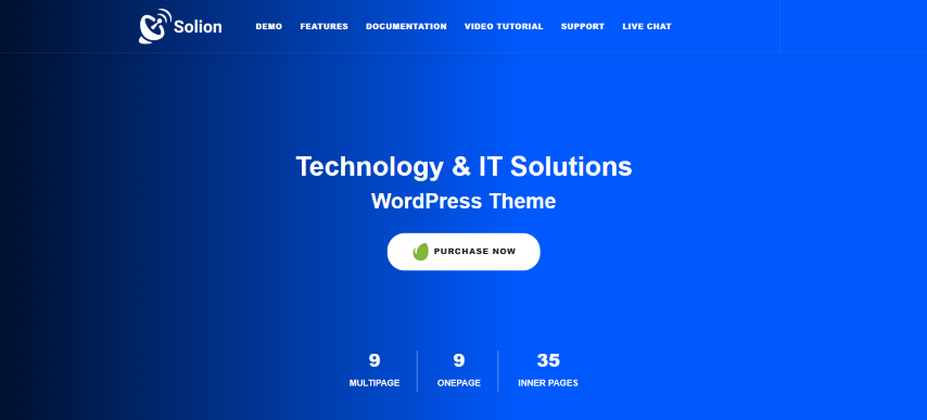 Solion v1.1.6 - Technology & IT Solutions WordPress Theme