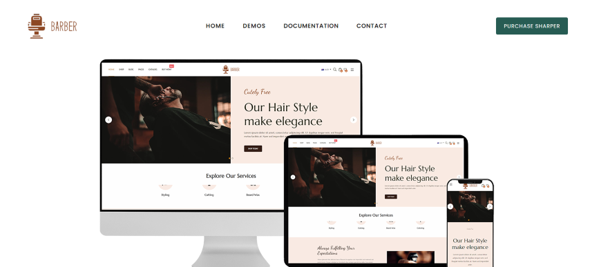 Sharper v1.0 - Barber Shop Shopify Theme