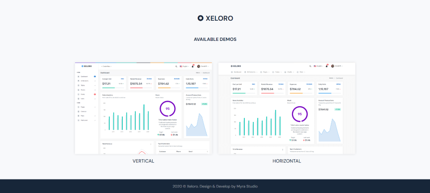 Xeloro - Admin & Dashboard Template
