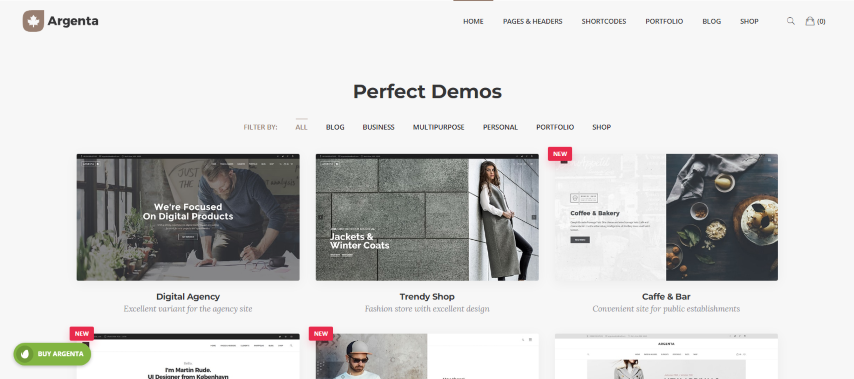 Argenta v2.1.1 - Creative Multipurpose WordPress Theme