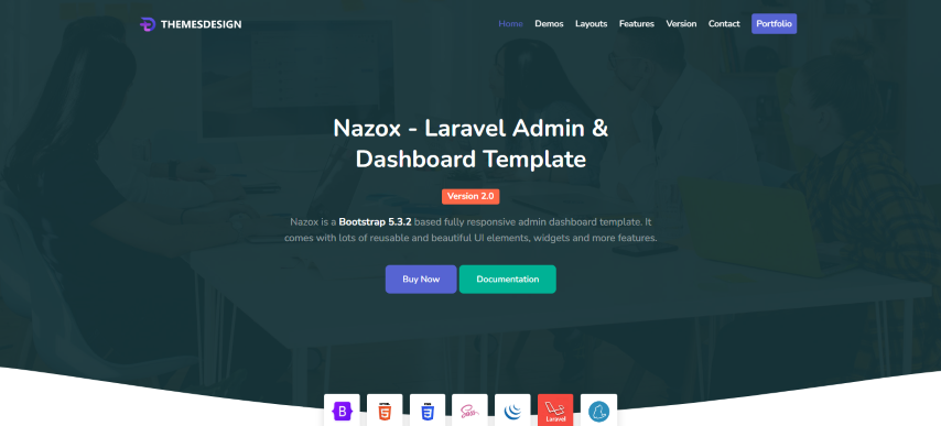 Nazox v1.0 - Laravel Admin & Dashboard Template