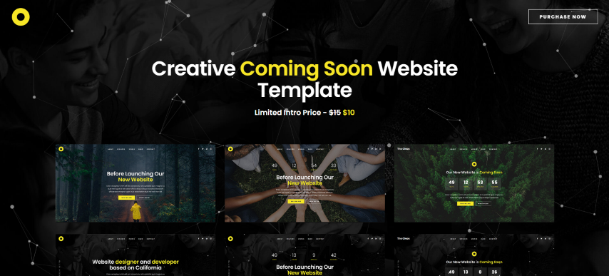 Oleos v1.0 - Creative Coming Soon Website Template