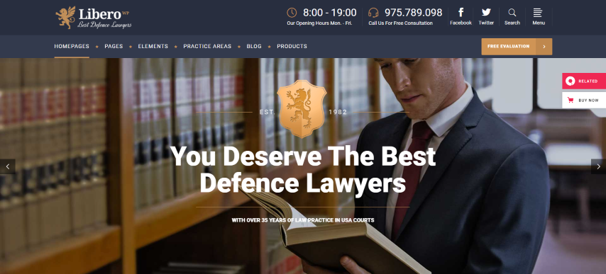 Libero v2.2 - A Theme for Lawyers and Law Firms