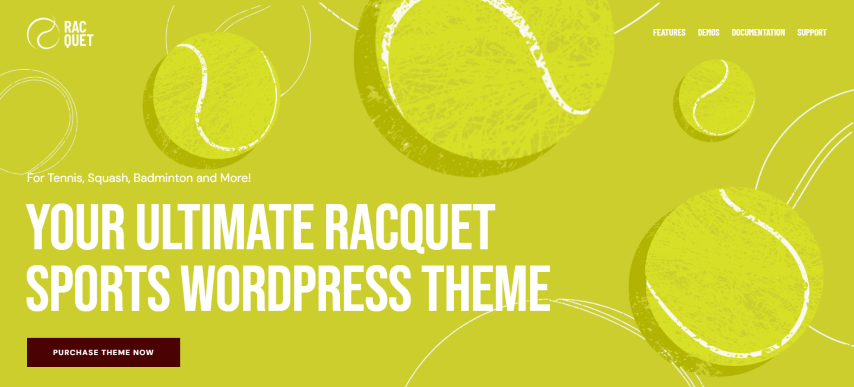 Racquet v1.3.0 - Tennis, Badminton & Squash WordPress Theme