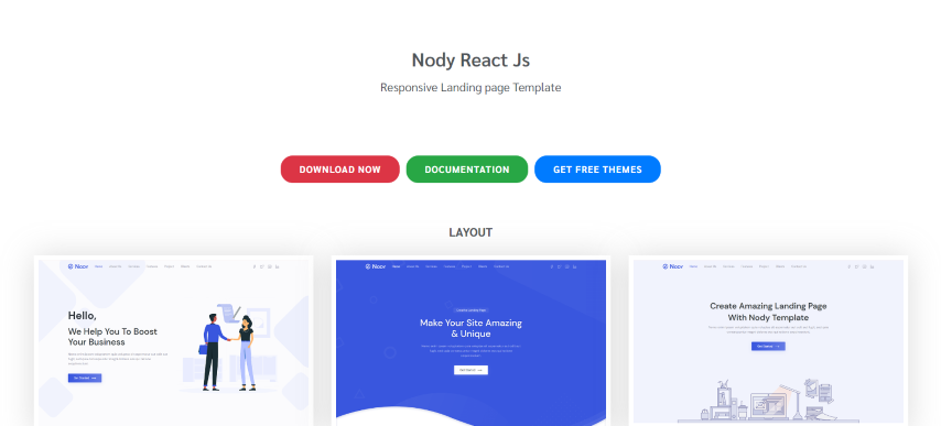 Nody v1.0 - React Js Landing Page Template