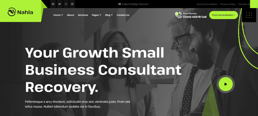 Nahla - Business Consulting HTML Template