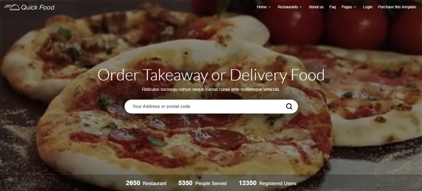 QuickFood v2.8 - Delivery or Takeaway Food Template