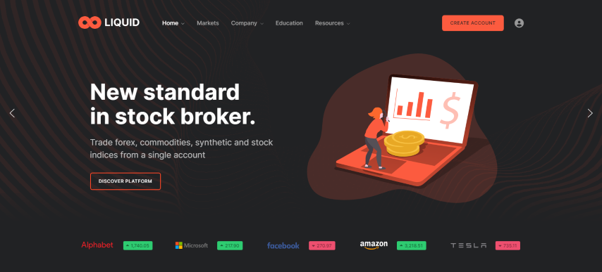 Liquid - Investment and Stock Broker HTML Template