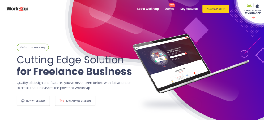 Workreap v2.7.1 - Freelance Marketplace WordPress Theme