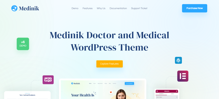 Medinik v1.3.1 - Doctor & Medical WordPress Theme