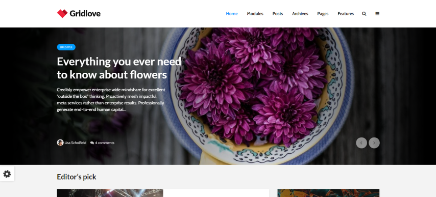 Gridlove v2.1.2 - Creative Grid Style News & Magazine