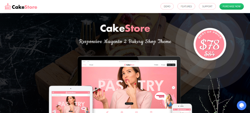 Cakestore v1.2.0 - Responsive Magento 2 Bakery Theme