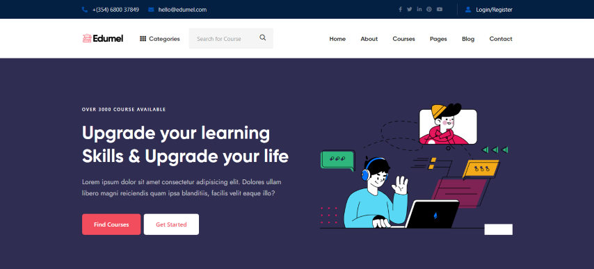 Edumel - Online Learning React Education Template