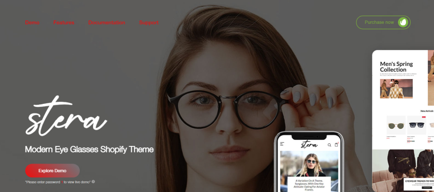 Stera - Modern EyeGlasses Responsive Shopify Theme