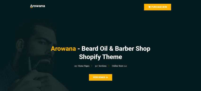 Arowana - Beard Oil Shopify Theme
