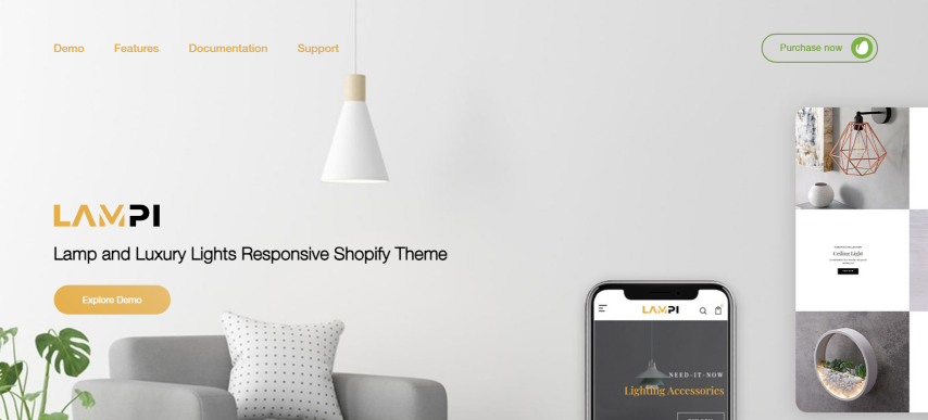 LAMPI - Lamp & Luxury Lights Responsive Shopify Theme