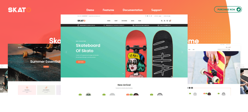 Skato v1.0.0 - Skateboard Sports Store Shopify