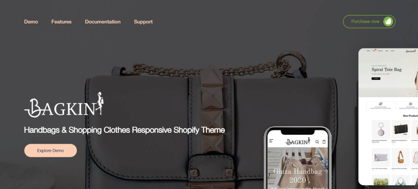 Bagkin v1.0.1 - Handbags & Shopping Clothes Responsive Shopify Theme