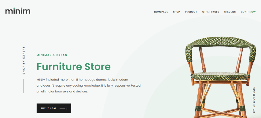 Minim v1.0.3 – Minimal & Clean Furniture Store Shopify Theme