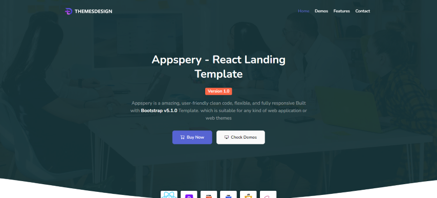 Appspery - React Landing Page Template