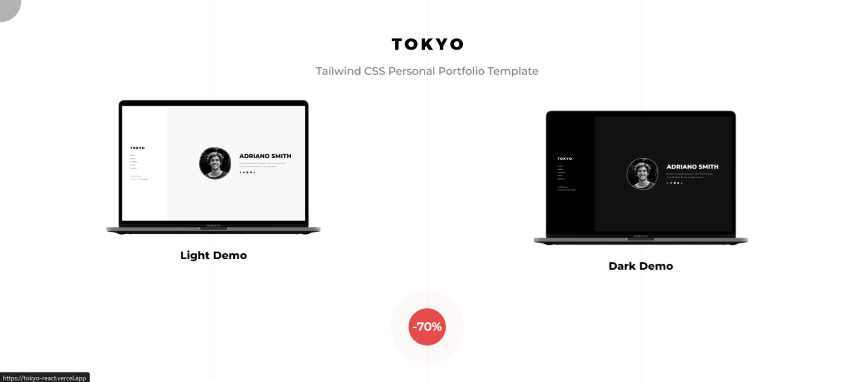 Tokyo - Tailwind CSS Personal Portfolio React Next JS Template