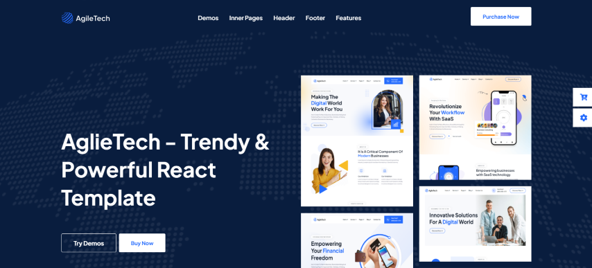 IT AgileTech - IT Solutions & Technology Service React Js Template