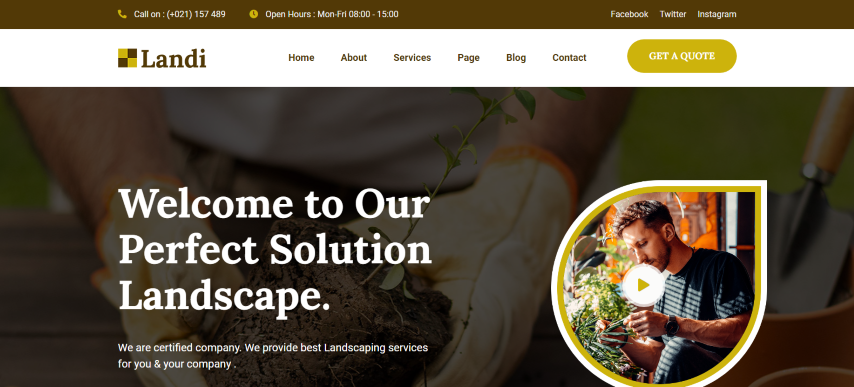 Landi - Landscape Gardening Jekyll Theme