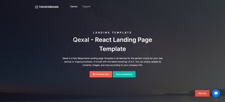 Qexal v2.1.0 - React Js Landing Page Template