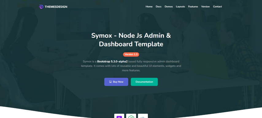 Symox - Node Js Admin & Dashboard Template