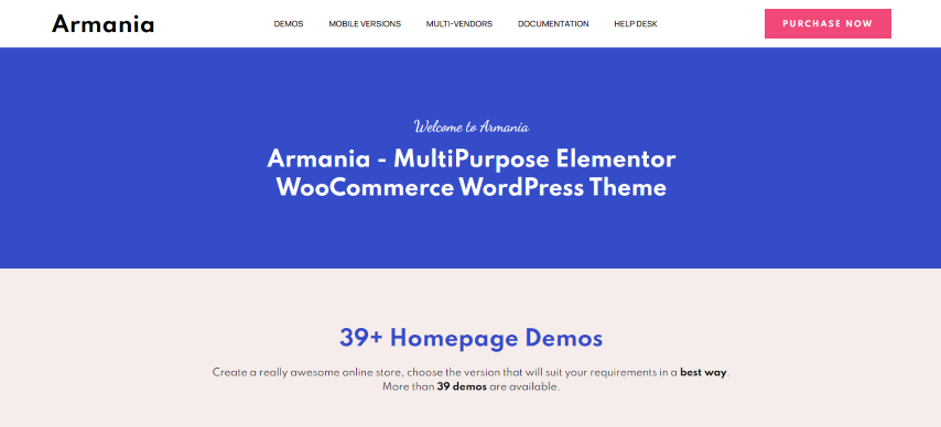 Armania v1.3.5 - Multipurpose Elementor WooCommerce Theme
