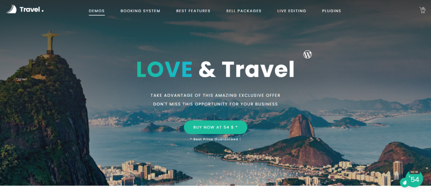 Love Travel v5.0 - Creative Travel Agency WordPress