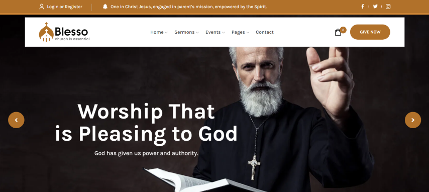 Blesso v1.1 - Multipurpose Nonprofit Church HTML Template