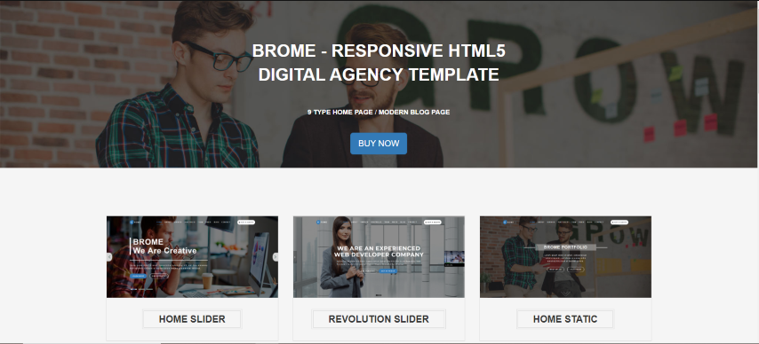 Brome - Responsive Html5 Digital Agency Template