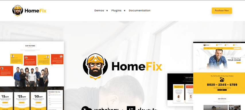 HomeFix v2.6 - Plumber, Handyman Maintenance Theme