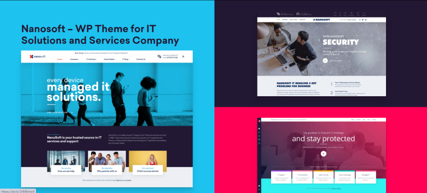 Nanosoft v1.2.7 - WP Theme for IT Solutions and Services Company