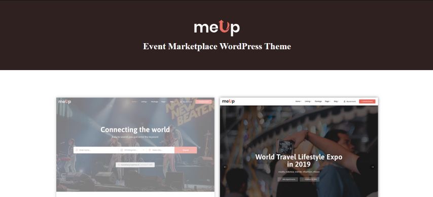 Meup v1.6.7 - Marketplace Events WordPress Theme