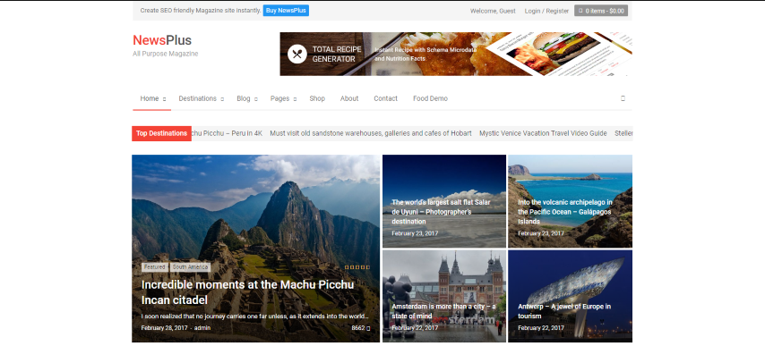 NewsPlus v4.2.0 - News and Magazine WordPress theme