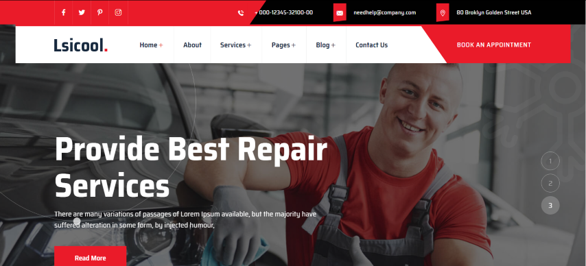 Lsicool v1.0 - AC & Car Repair WordPress Theme