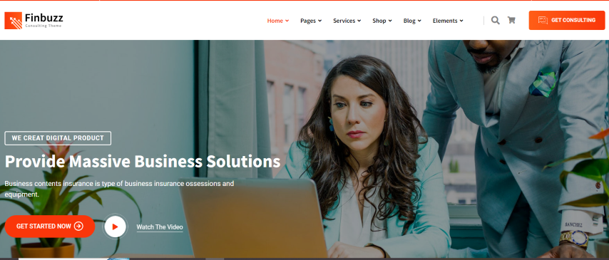 Finbuzz v2.1.0 - Corporate Business WordPress Theme