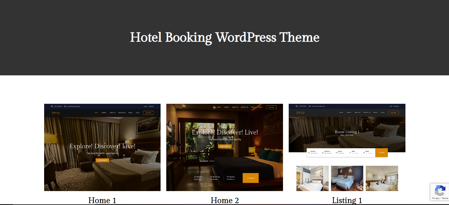 Romancy v1.0.5 - Hotel Booking WordPress Theme