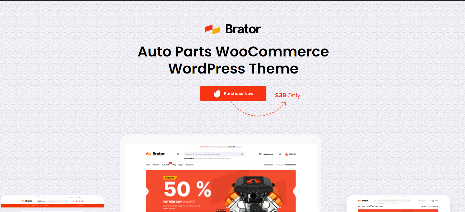 Brator v2.3 - Auto Parts WooCommerce WordPress Theme