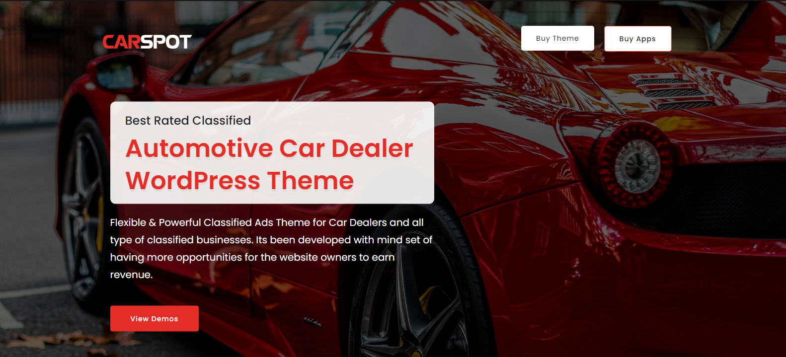 CarSpot v2.3.8 – Automotive Car Dealer Wordpress Classified Theme