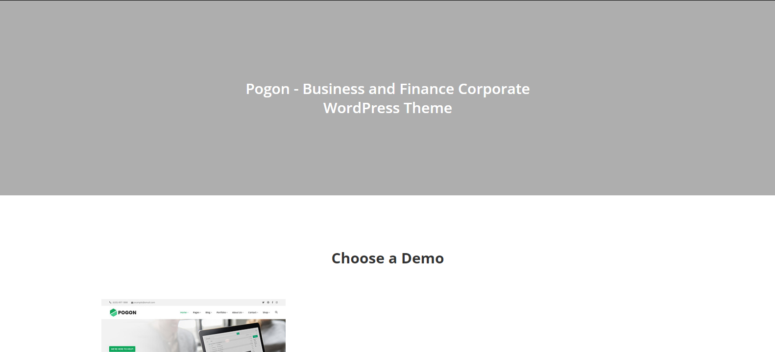 Pogon v1.1.2 - Business and Finance Corporate WordPress Theme