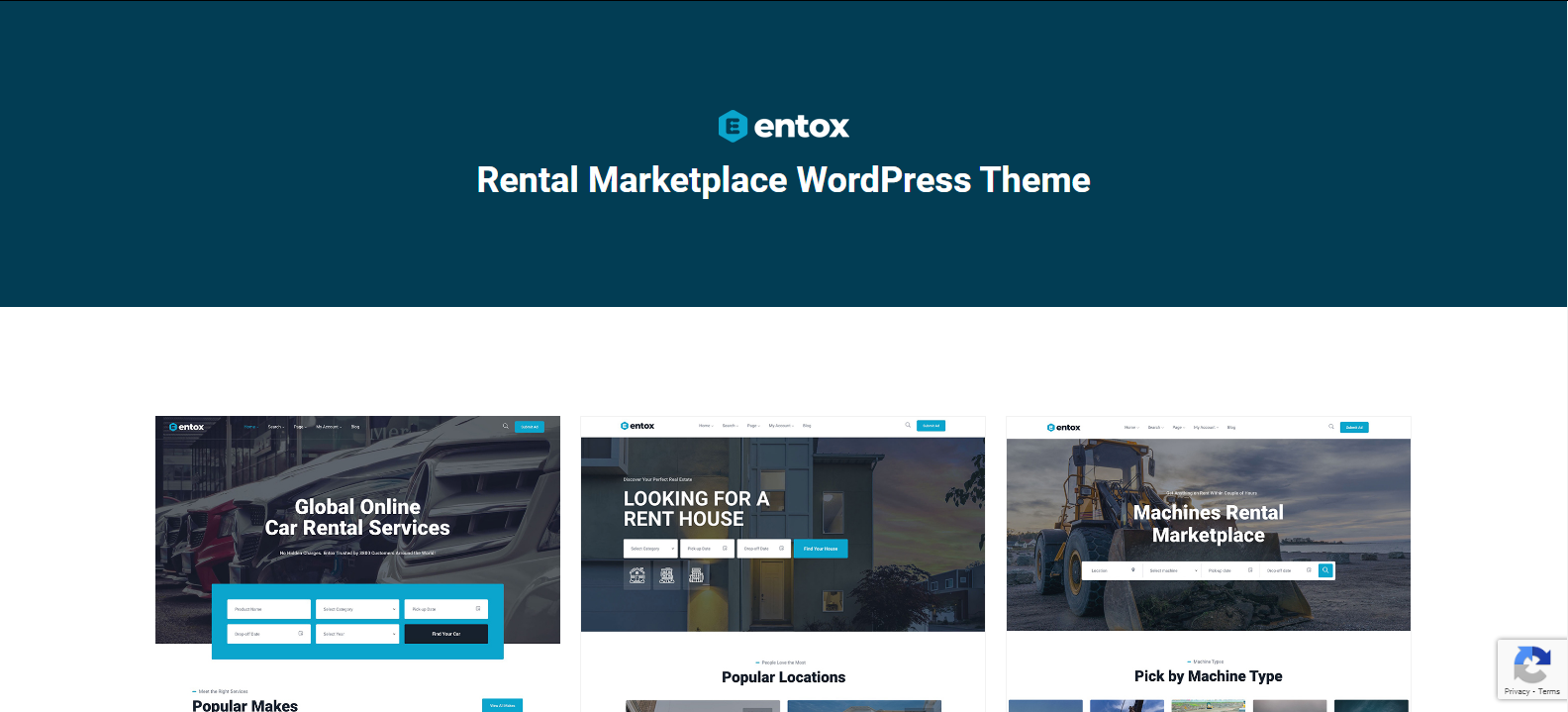 Entox v1.0.9 - Rental Marketplace WordPress Theme