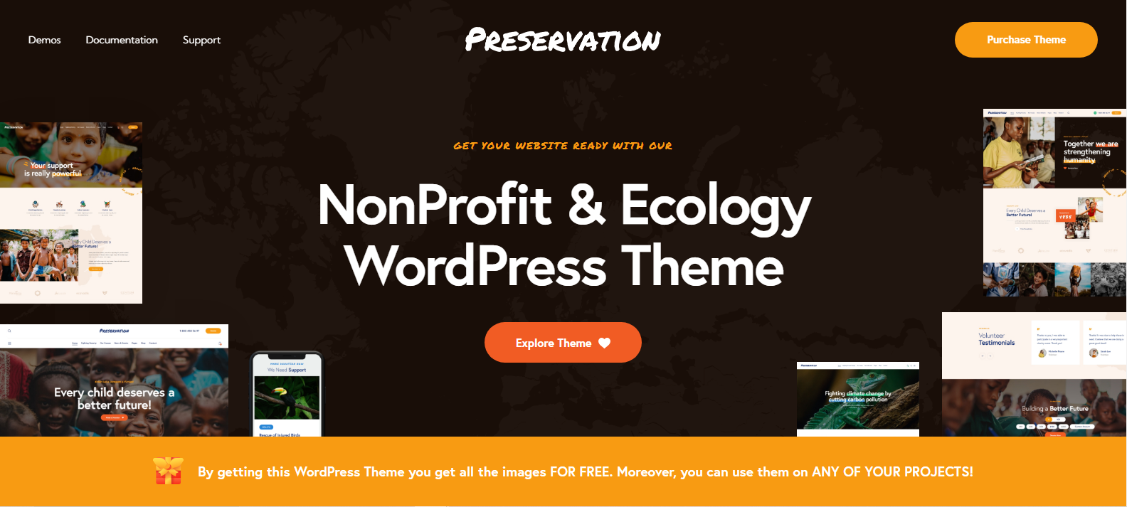 Preservation v1.0 - NonProfit & Ecology WordPress Theme