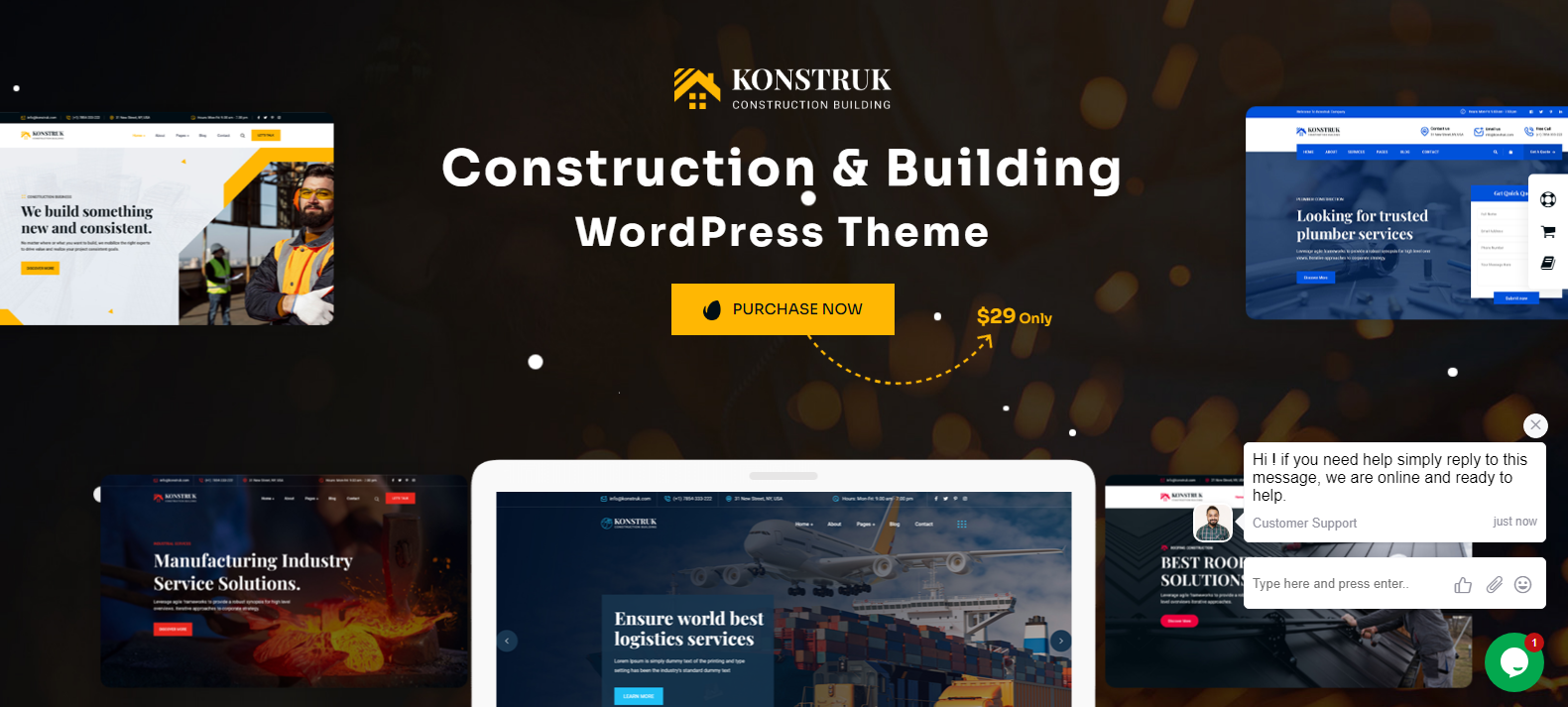 Konstruk v1.0.6 - Construction WordPress Theme
