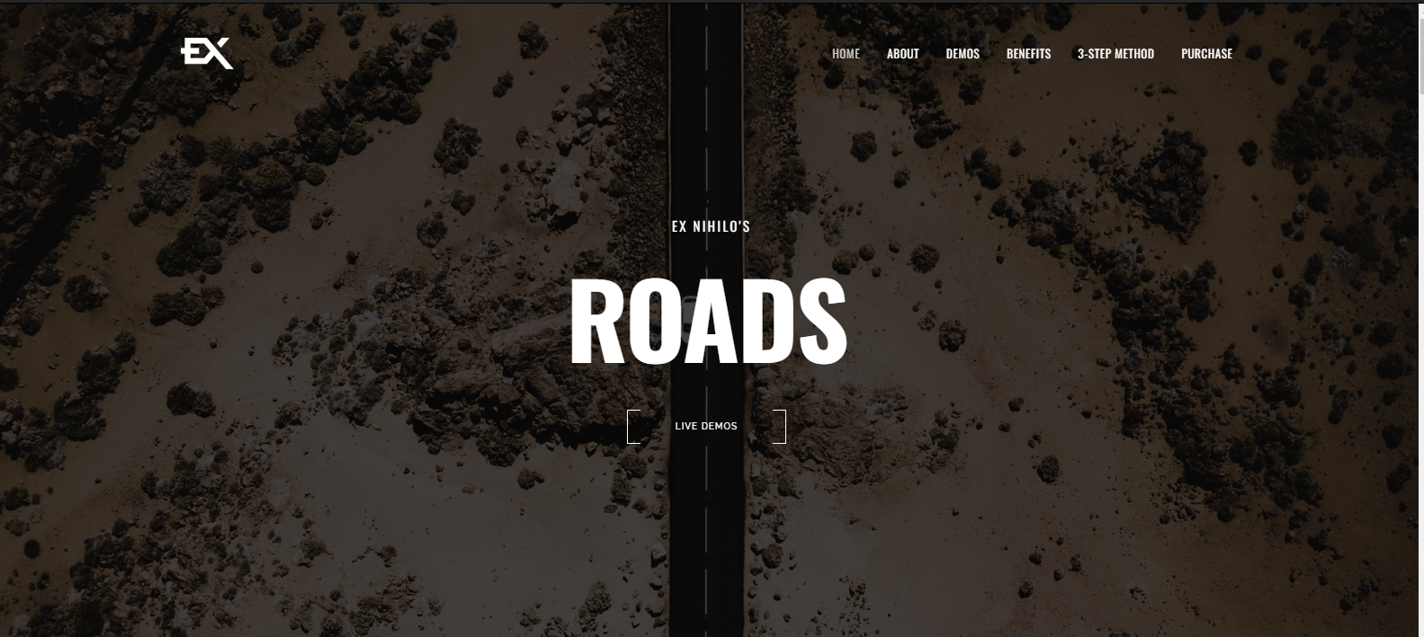 Roads - Responsive Coming Soon Page