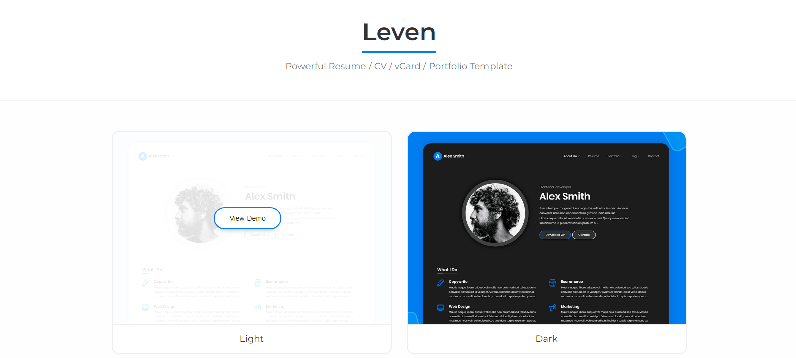 Leven Resume Template v1.5