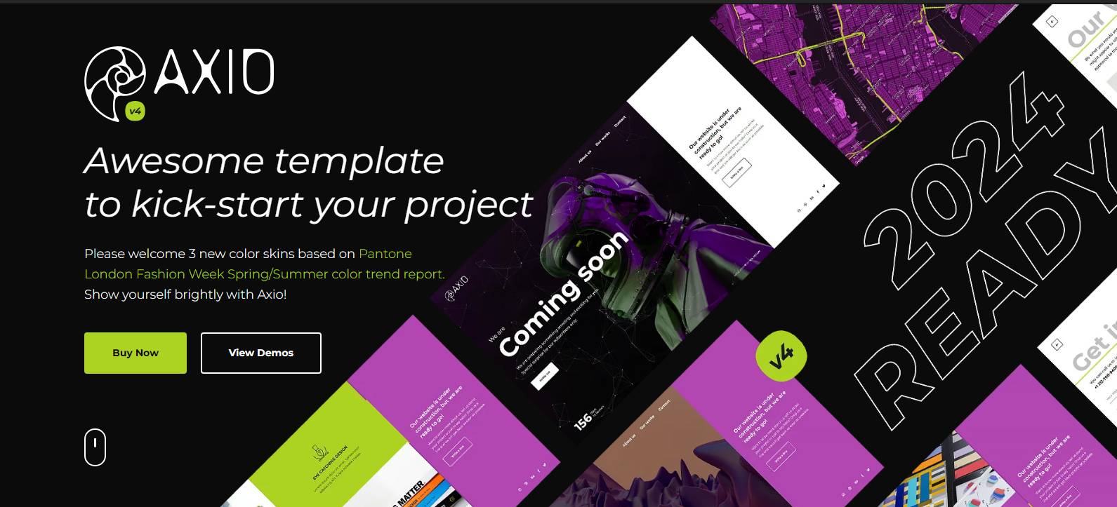 Axio - Coming Soon HTML Template