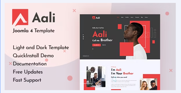 Aali - Personal Portfolio & Resume Joomla 3 & 4 Template